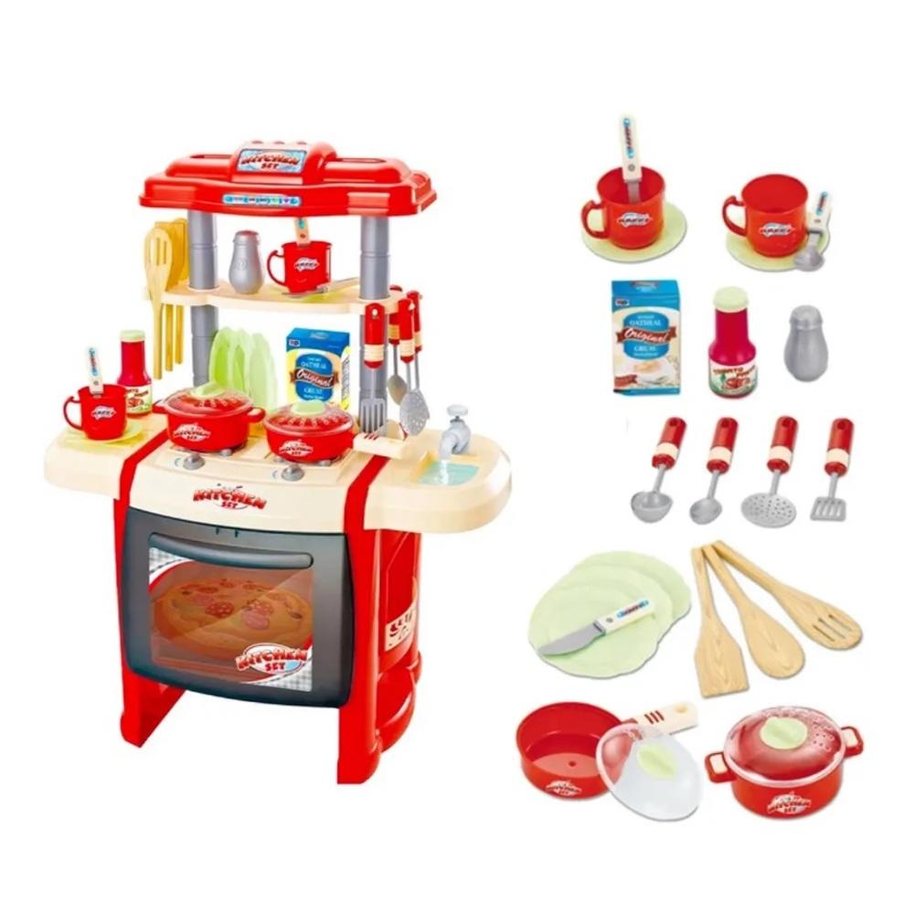 Cozinha Infantil Completa com Som, Luz e Acessórios