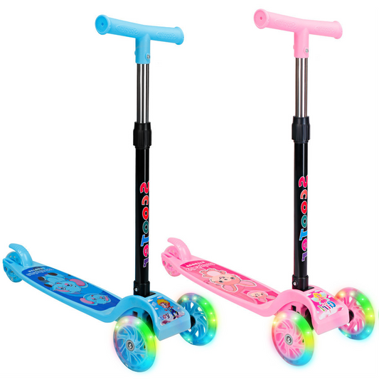 Patinete Infantil 3 Rodas com Luz de LED