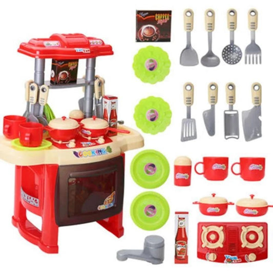 Cozinha Infantil Completa com Som, Luz e Acessórios