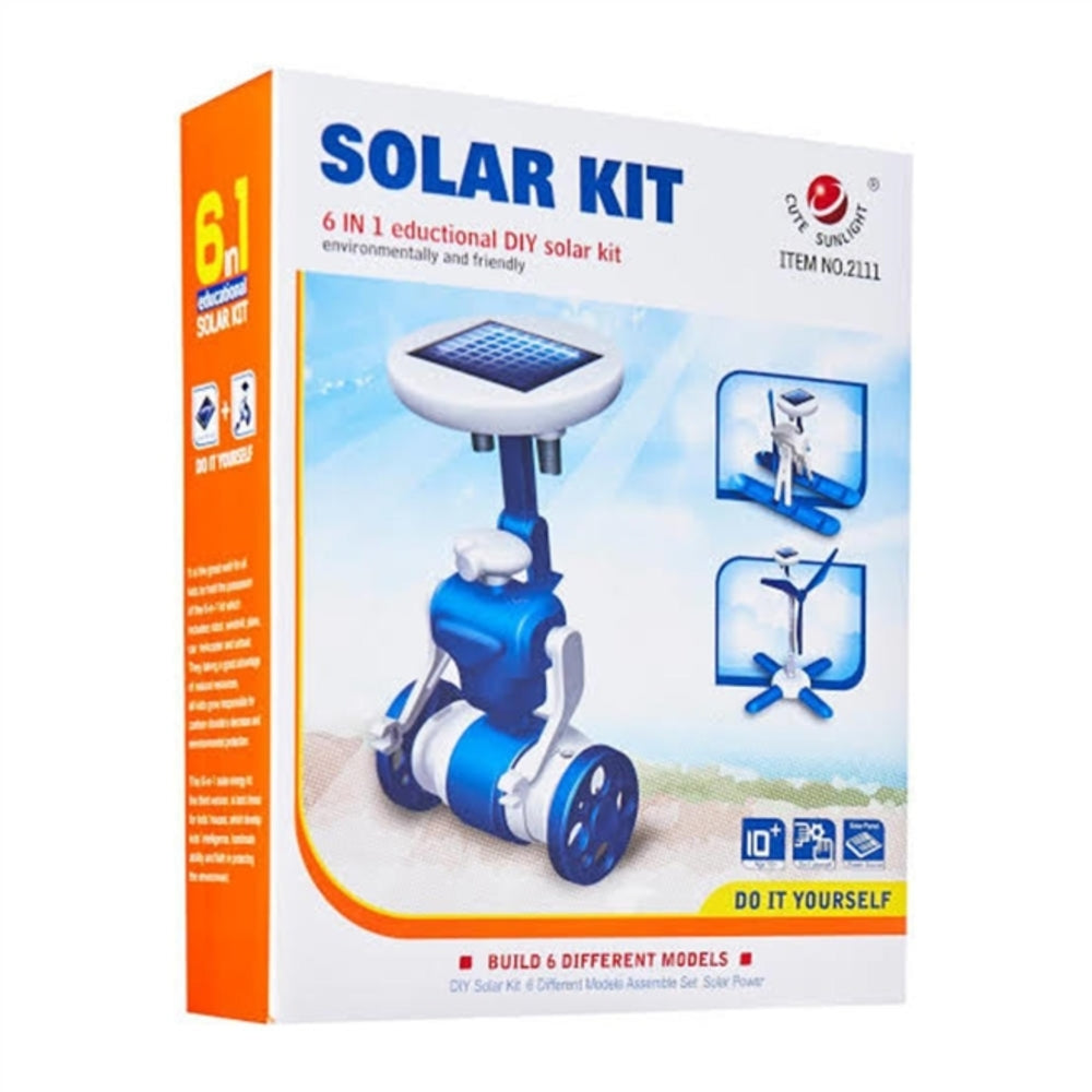 Robô Solar 6 em 1 - Kit Educativo de Robótica com Energia Solar